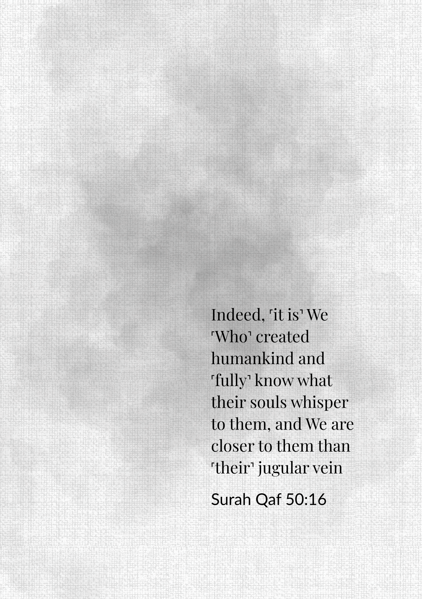 Surah Qaf Poster